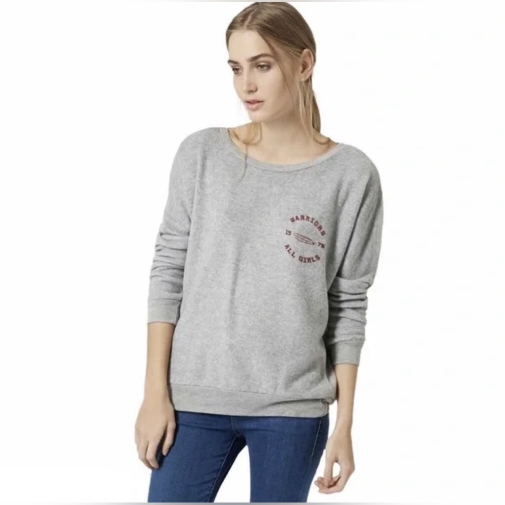 Gray Women's Sweatshirt By Project Social T Los Angeles, M, Made in USA!🇺🇸 EUC